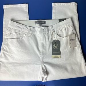 Wit & Wisdom White High Rise Ankle Skimmers Jeans